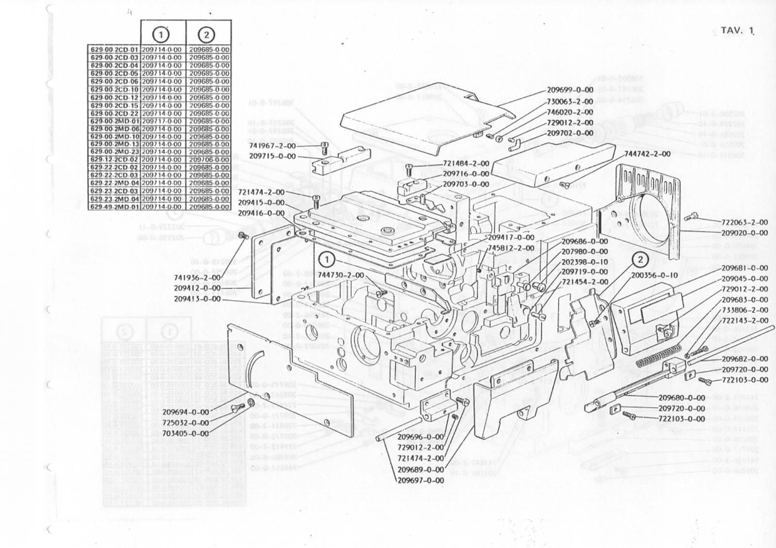 Rimoldi 629-00-2CD-01 Parts List