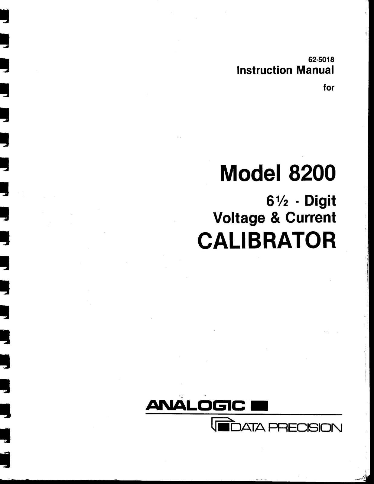 Data Precision 8200 Service Manual