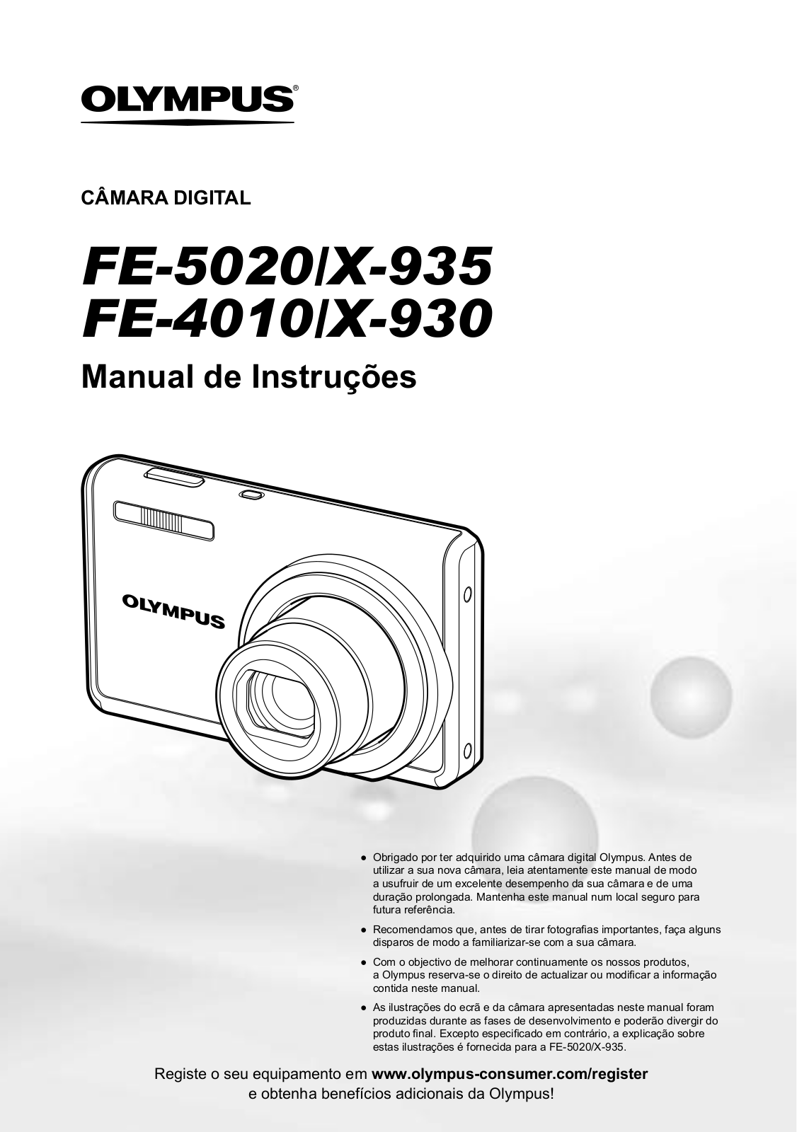 Olympus FE-4010, X-930, X-935 Instruction Manual