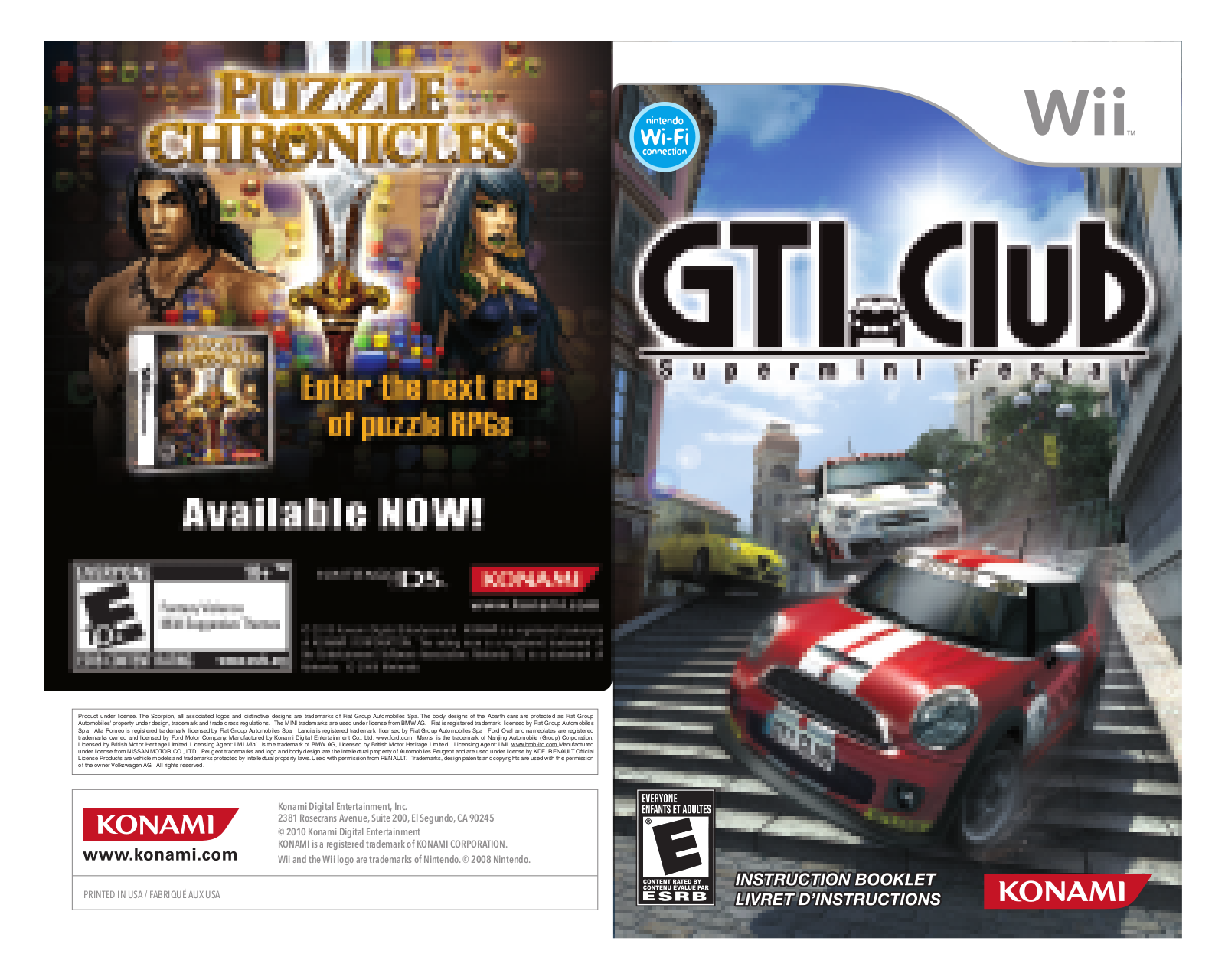 Konami GTI Club Supermini Festa! User Manual