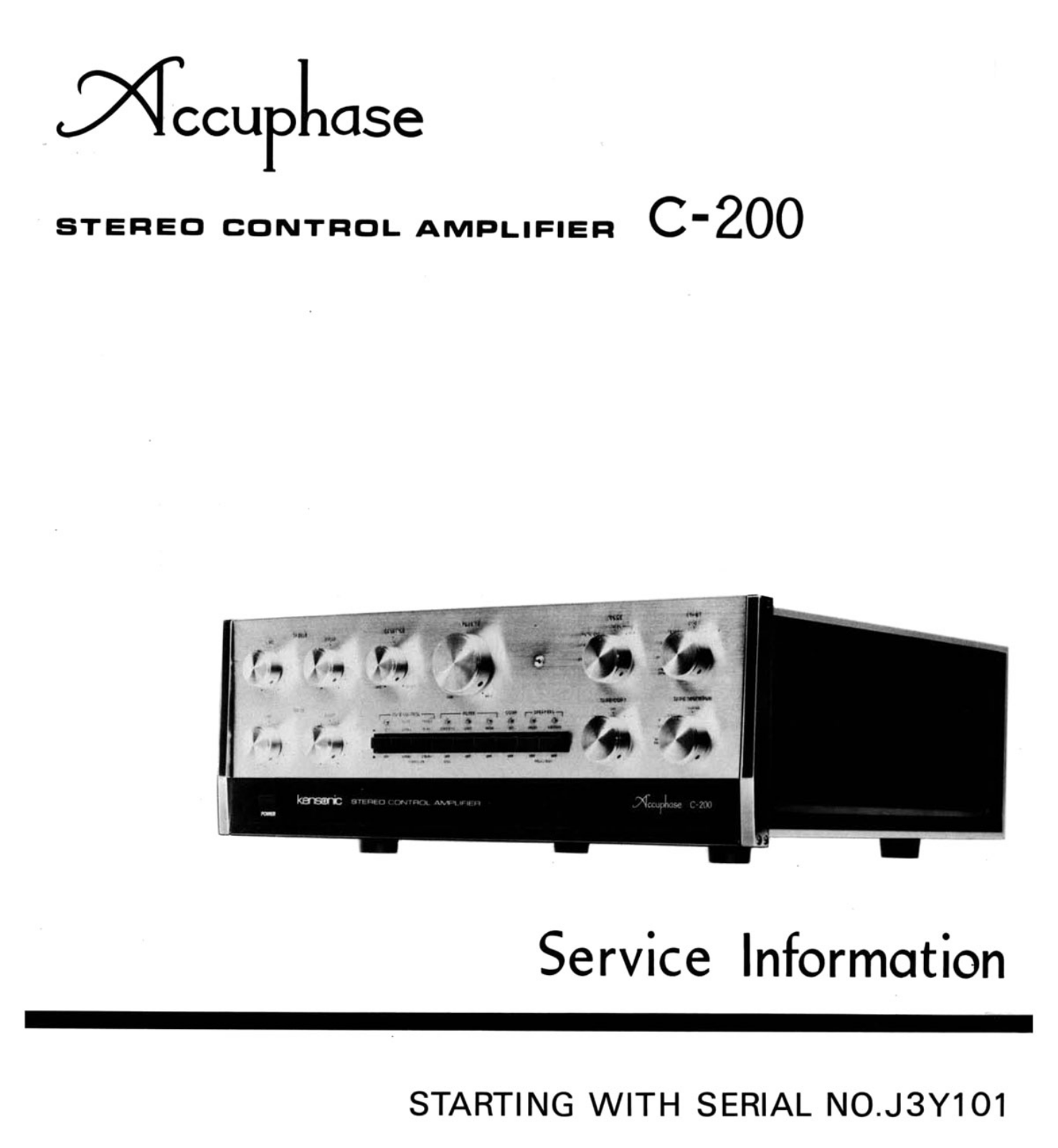 Accuphase C-200 Service manual