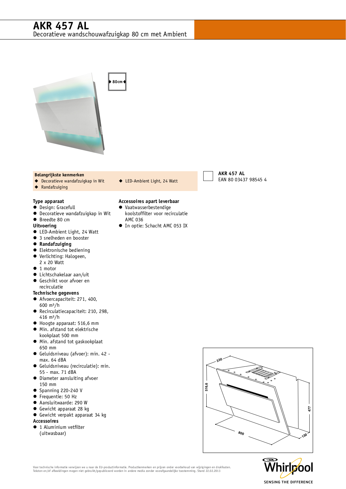 Whirlpool AKR 457 AL INSTRUCTION FOR USE