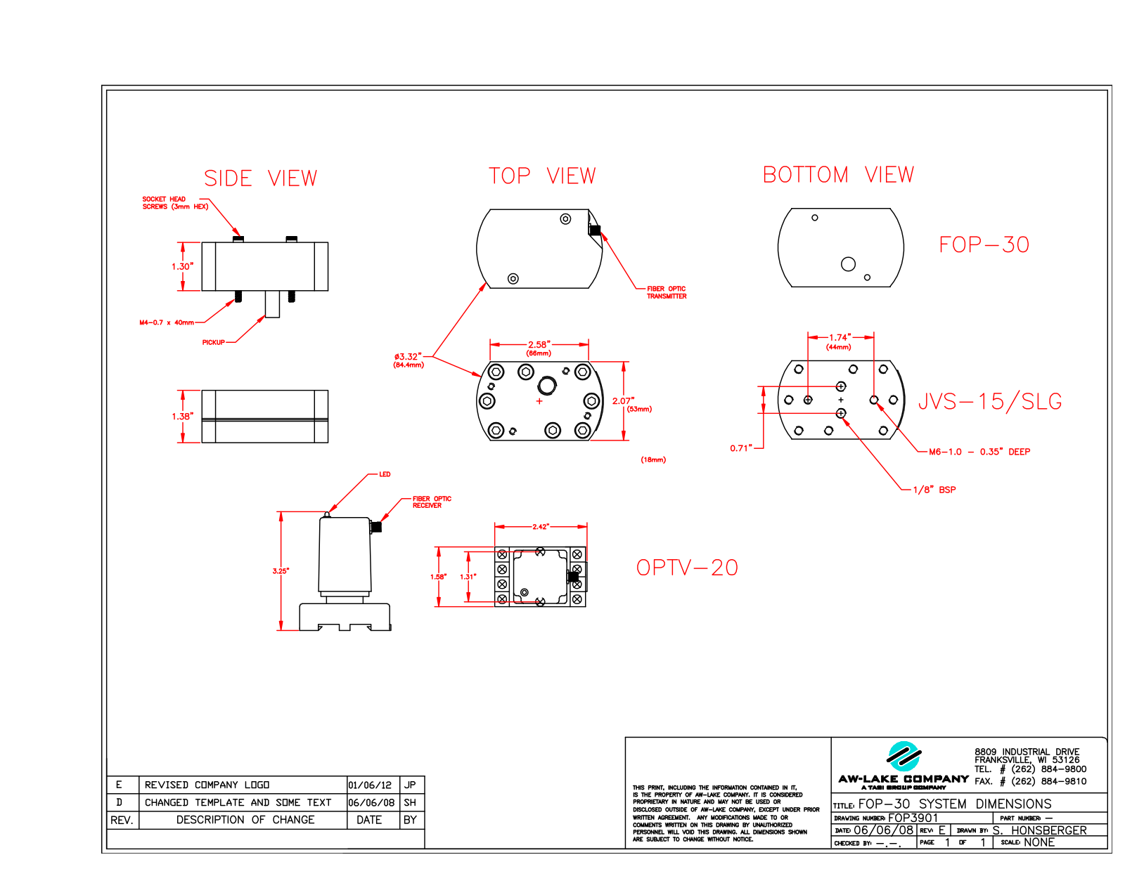 AW-Lake FOP-30 Drawing