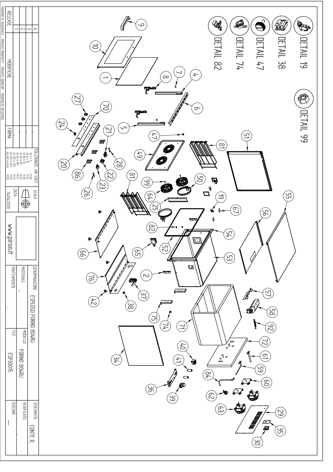 Apach FORNO 804RU Drawing