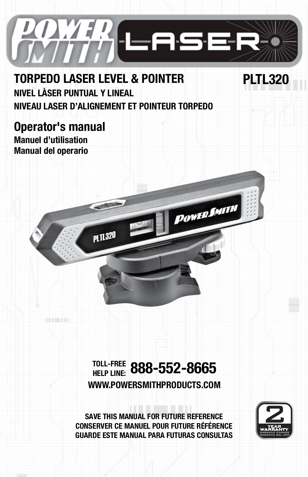 PowerSmith PLTL320 Operator's Manual - ManualMachine.com