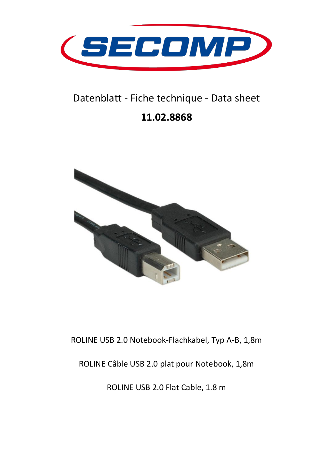 ROLINE 11028868 Datasheet - ManualMachine.com