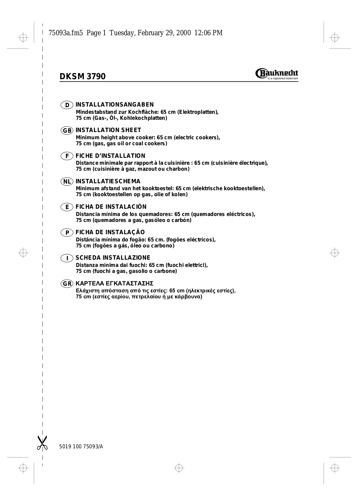 Whirlpool DKSM 3790/1 INSTRUCTION FOR USE