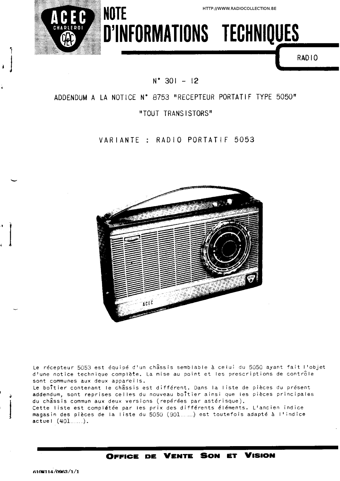 Acec 5053 Schematic