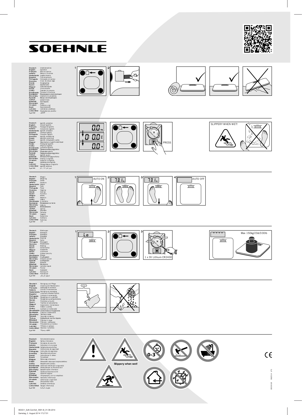 Soehnle Soft Comfort User Manual