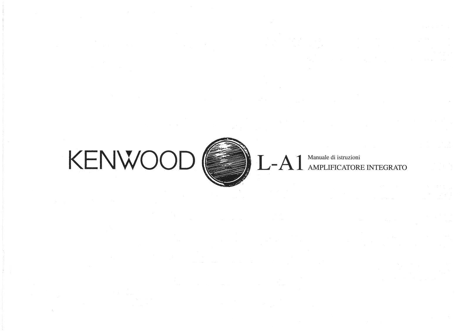 Kenwood L-A1 User Manual