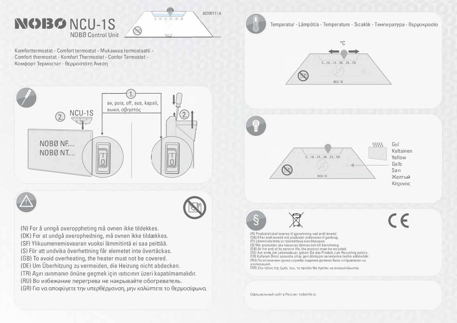 Nobo NCU1S User guide - ManualMachine.com