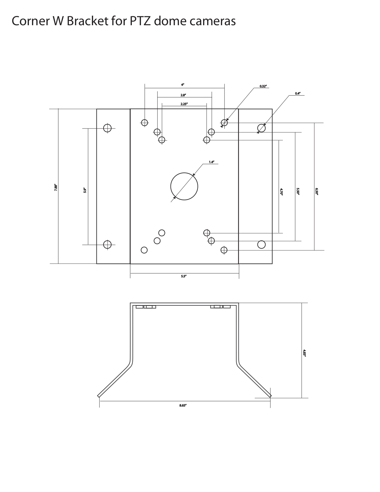 COP-USA BSDCORNER-W Specsheet