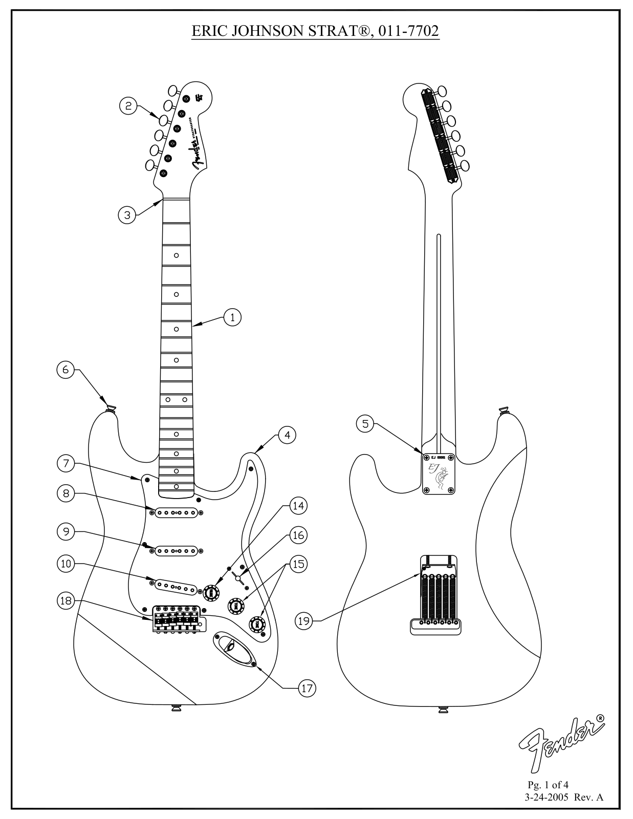 Fender E-Johnson-Stratocaster Service Manual