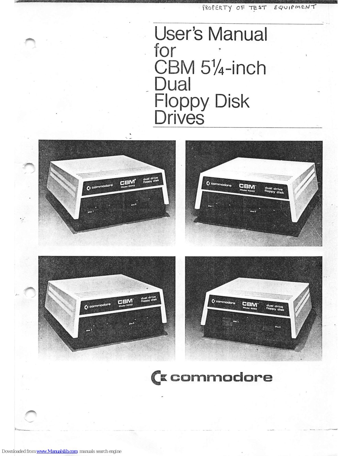Commodore CBM 2040, CBM 4040, CBM 3040, CBM 8050 User Manual - ManualMachine.com
