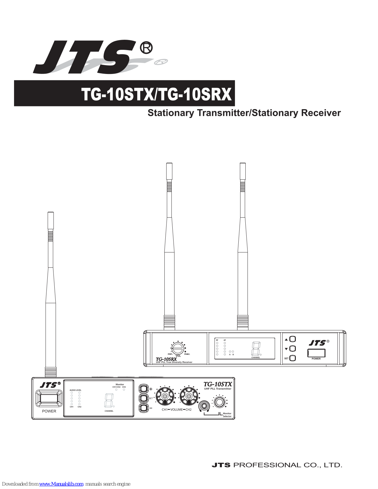 JTS TG-10STX, TG-10SRX User Manual