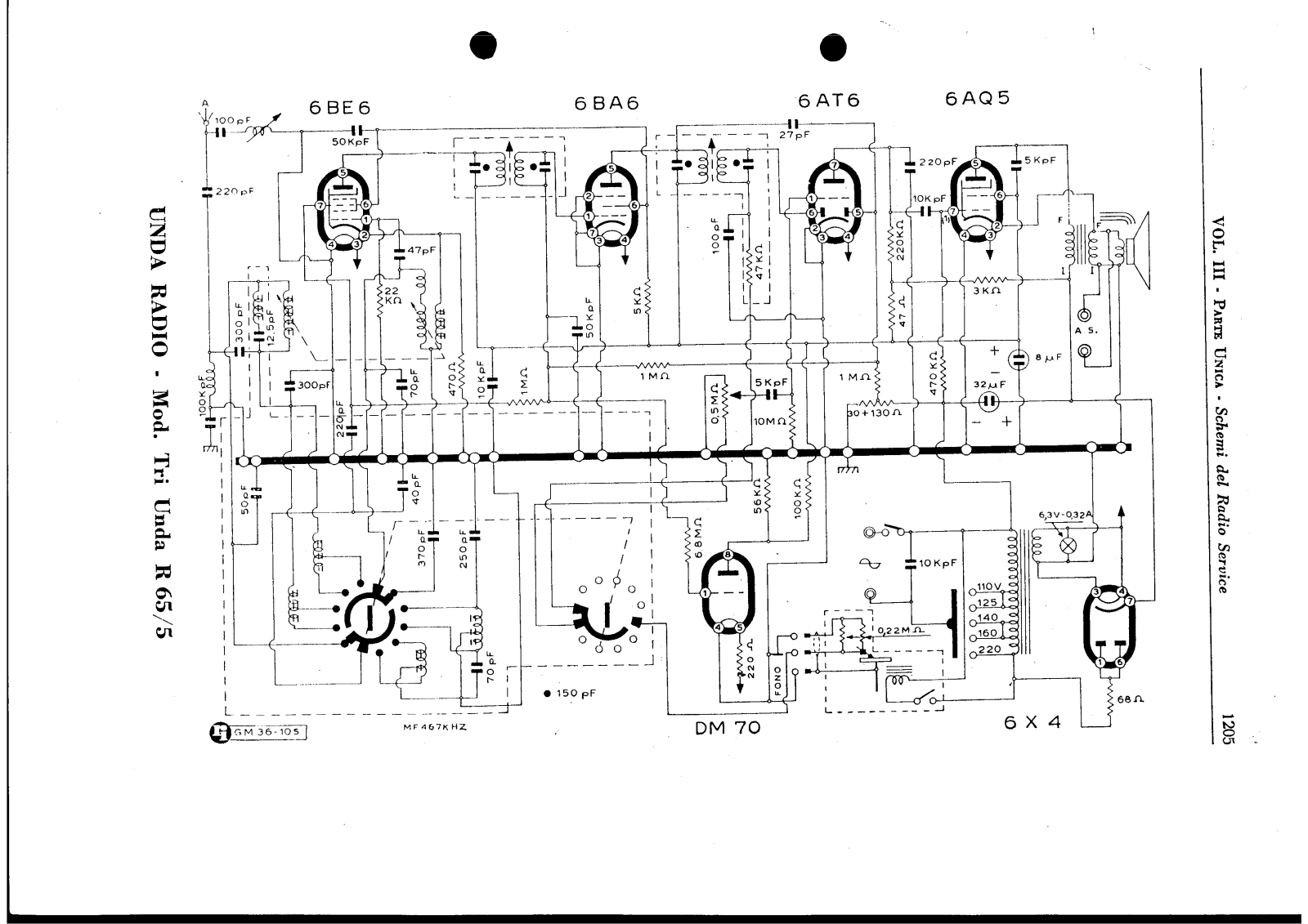 Unda Radio 65 5 schematic