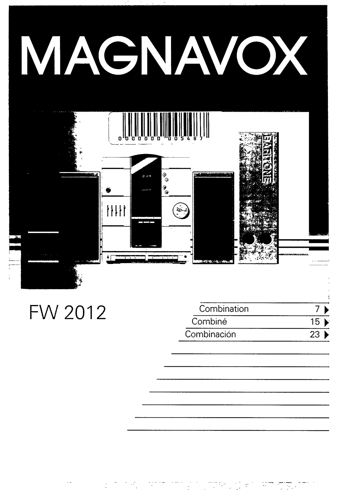 Philips FW2012 User Manual