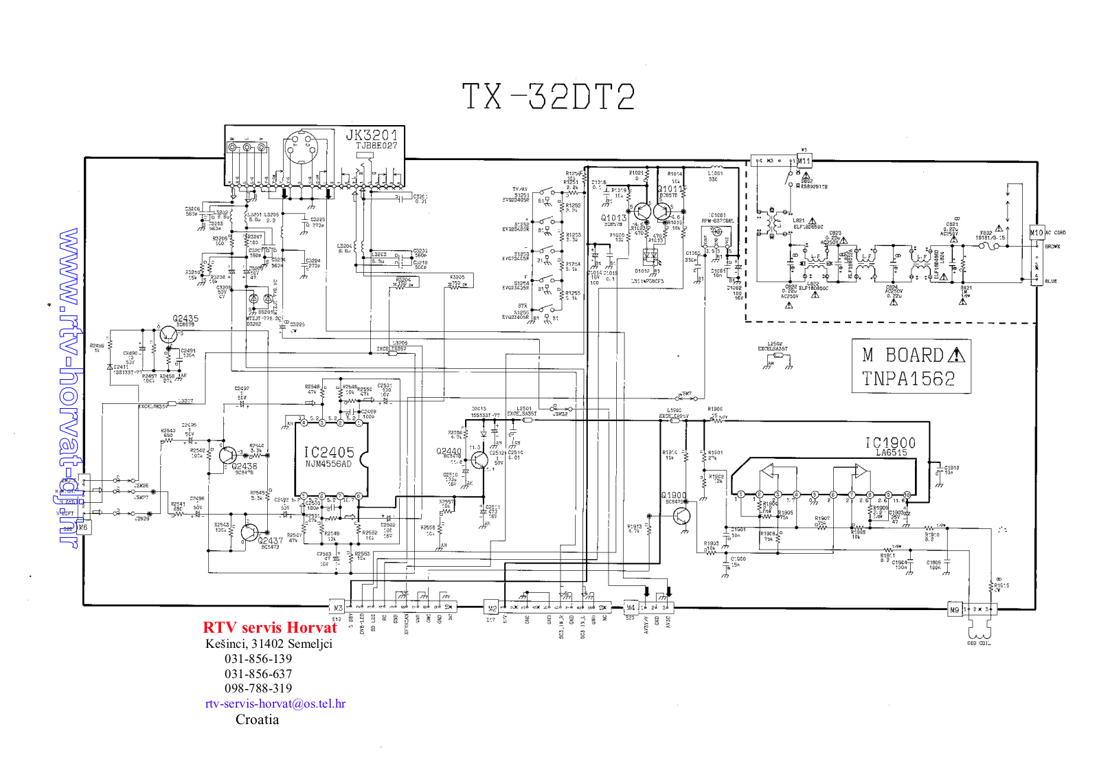 Panasonic TX-32DT2 Schematic