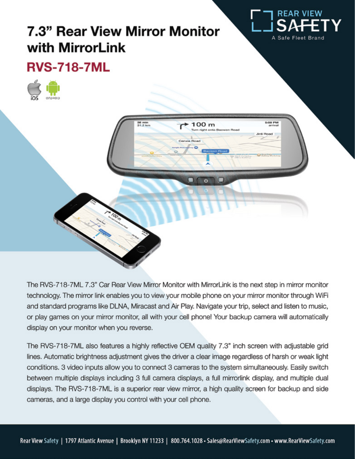 RVS Systems RVS-ML1 Specsheet