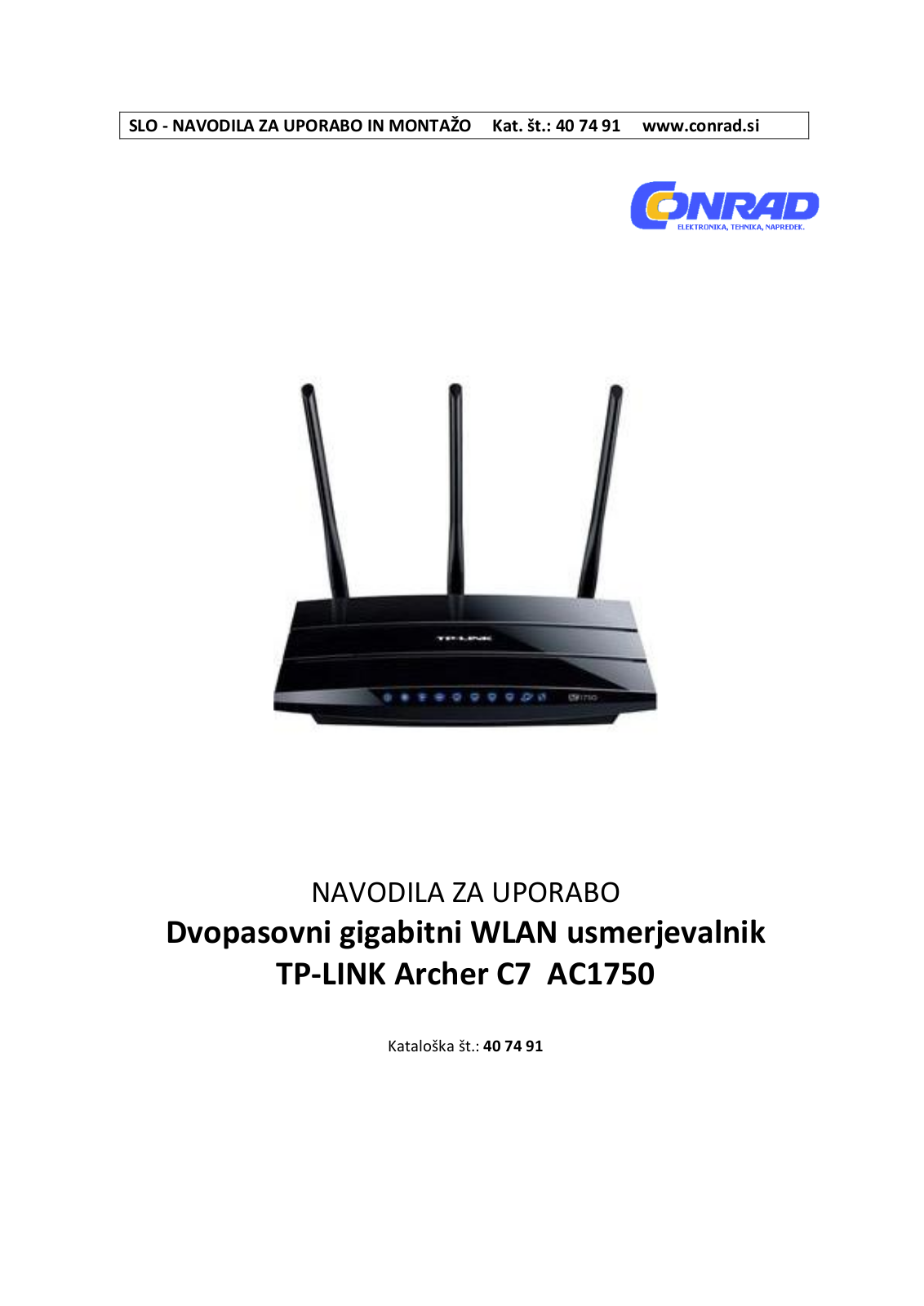 TP-LINK Archer C7 V5 User guide