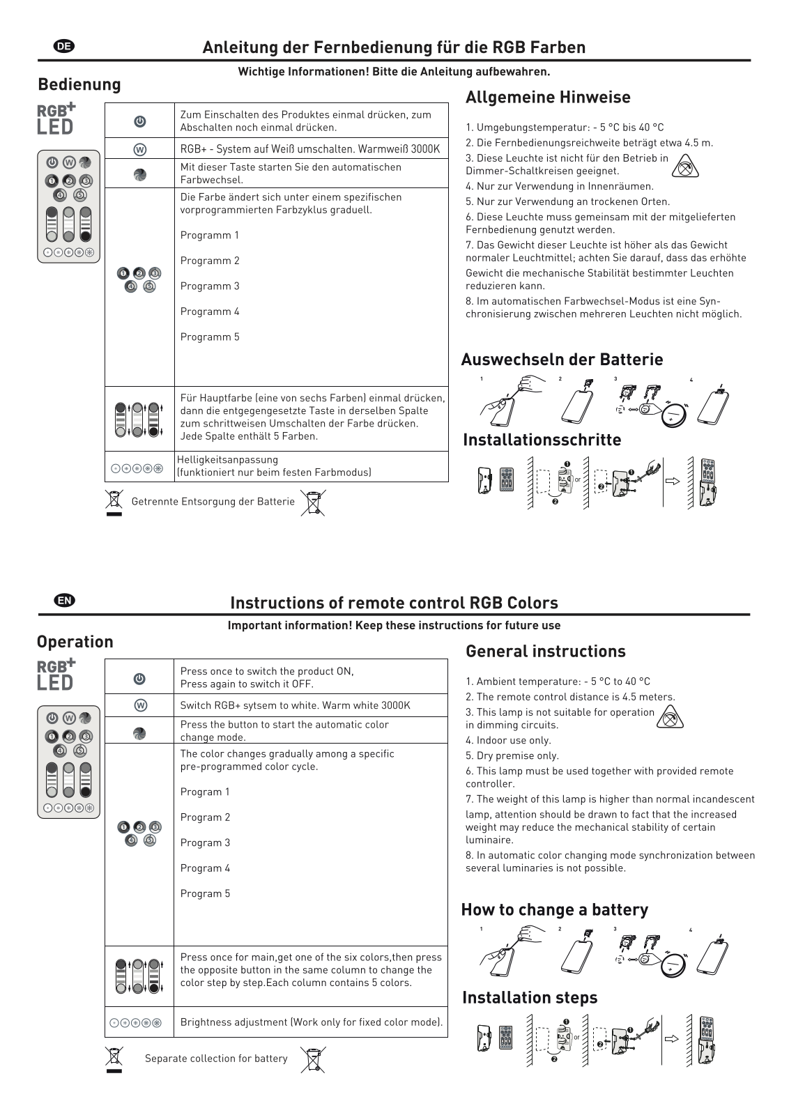 Müller-Licht 57034 User guide