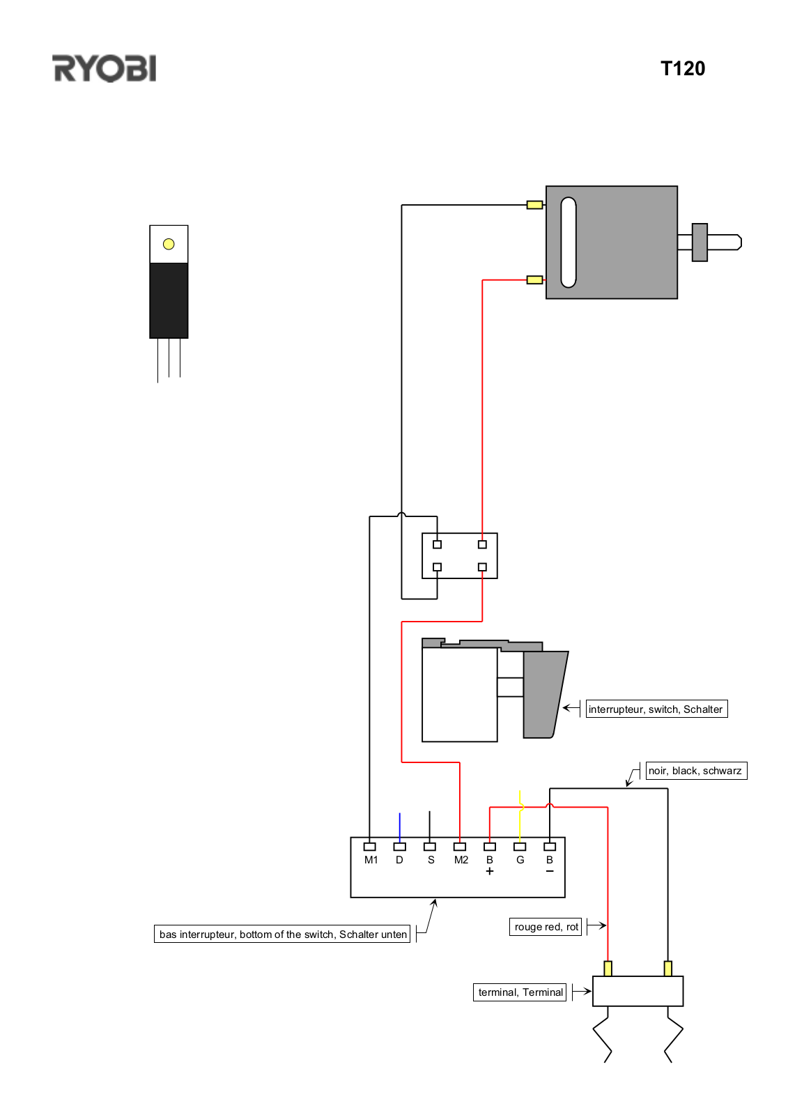 Ryobi T120 User Manual