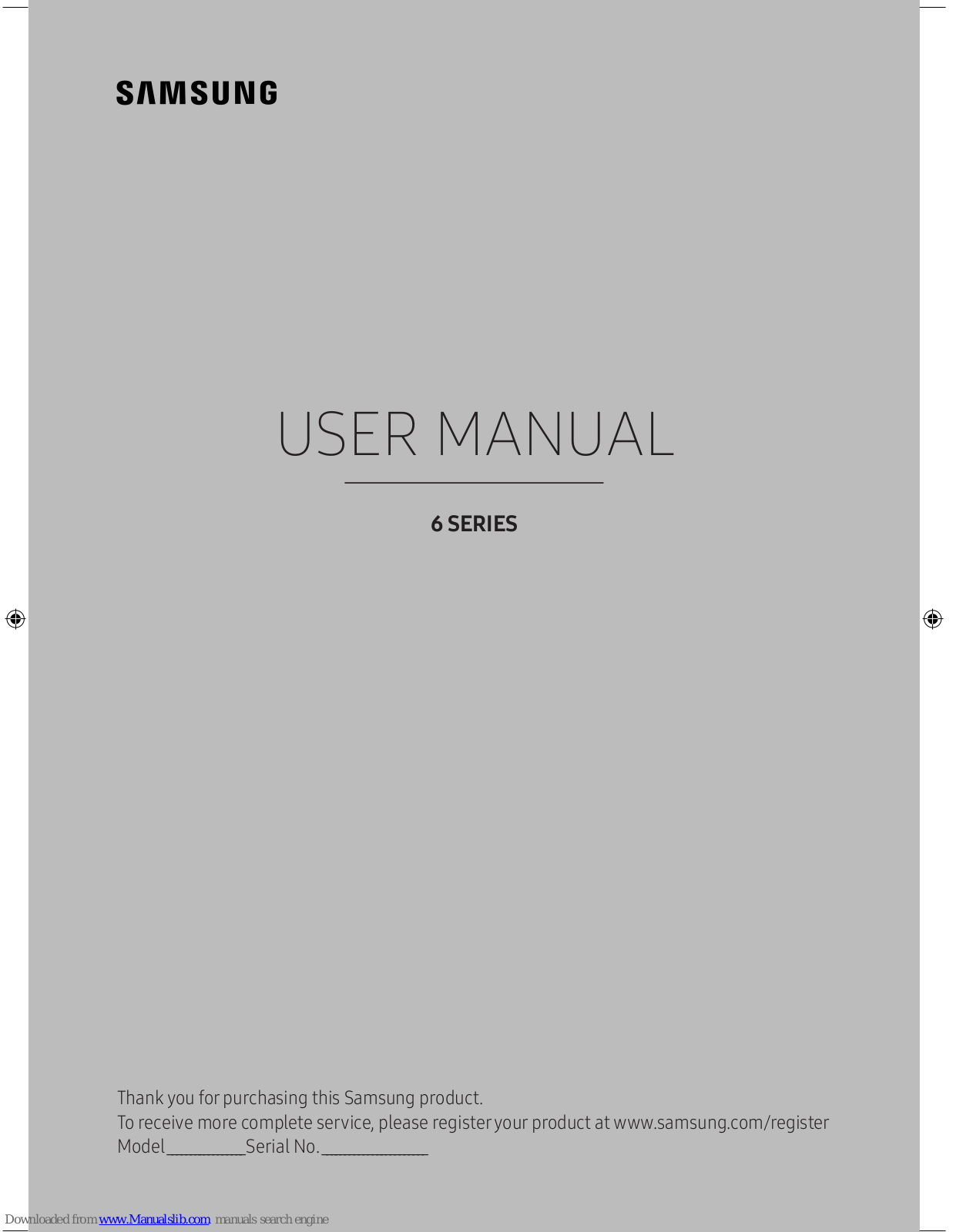 Samsung UN43KU6500, UN65KU6500, UN49KU6500, UN55KU6500, UN40K5300 User Manual