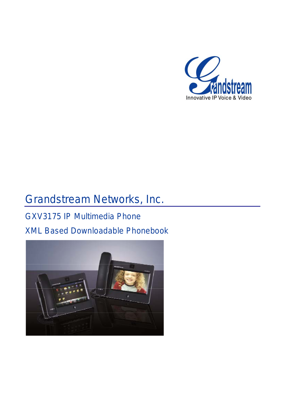 Grandstream Networks GXV3175 User Manual