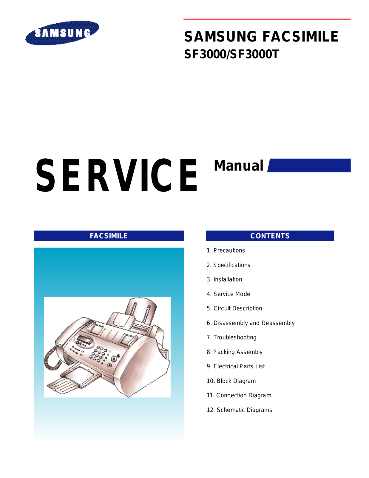 SAMSUNG FAXF3000TI Service Manual