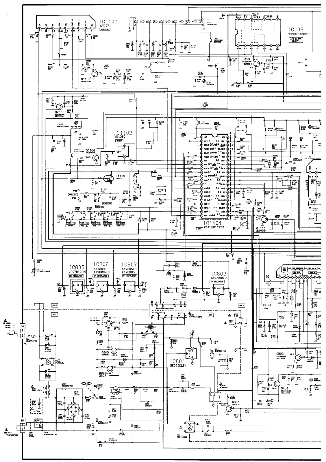 Panasonic TC 2105RT, TC 21S1, TC 2151R Diagram