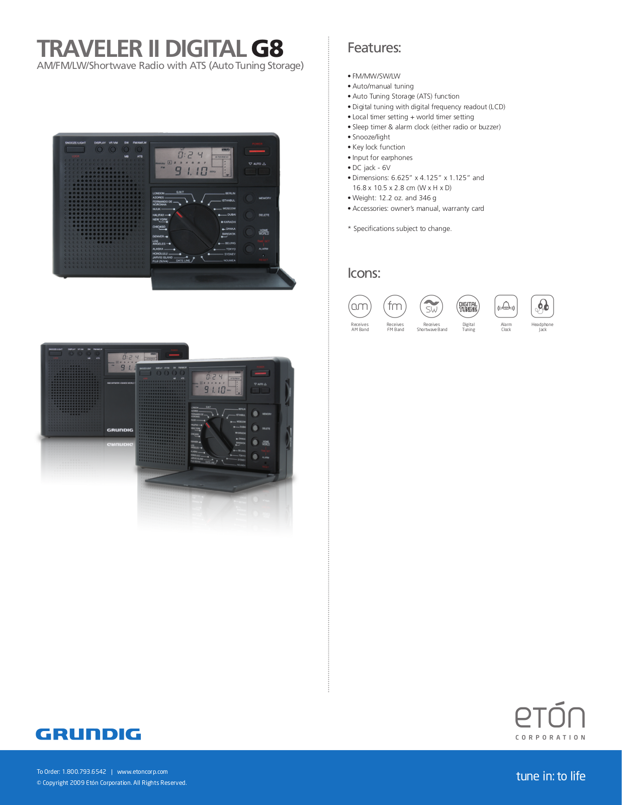 Eton Radio User Manual