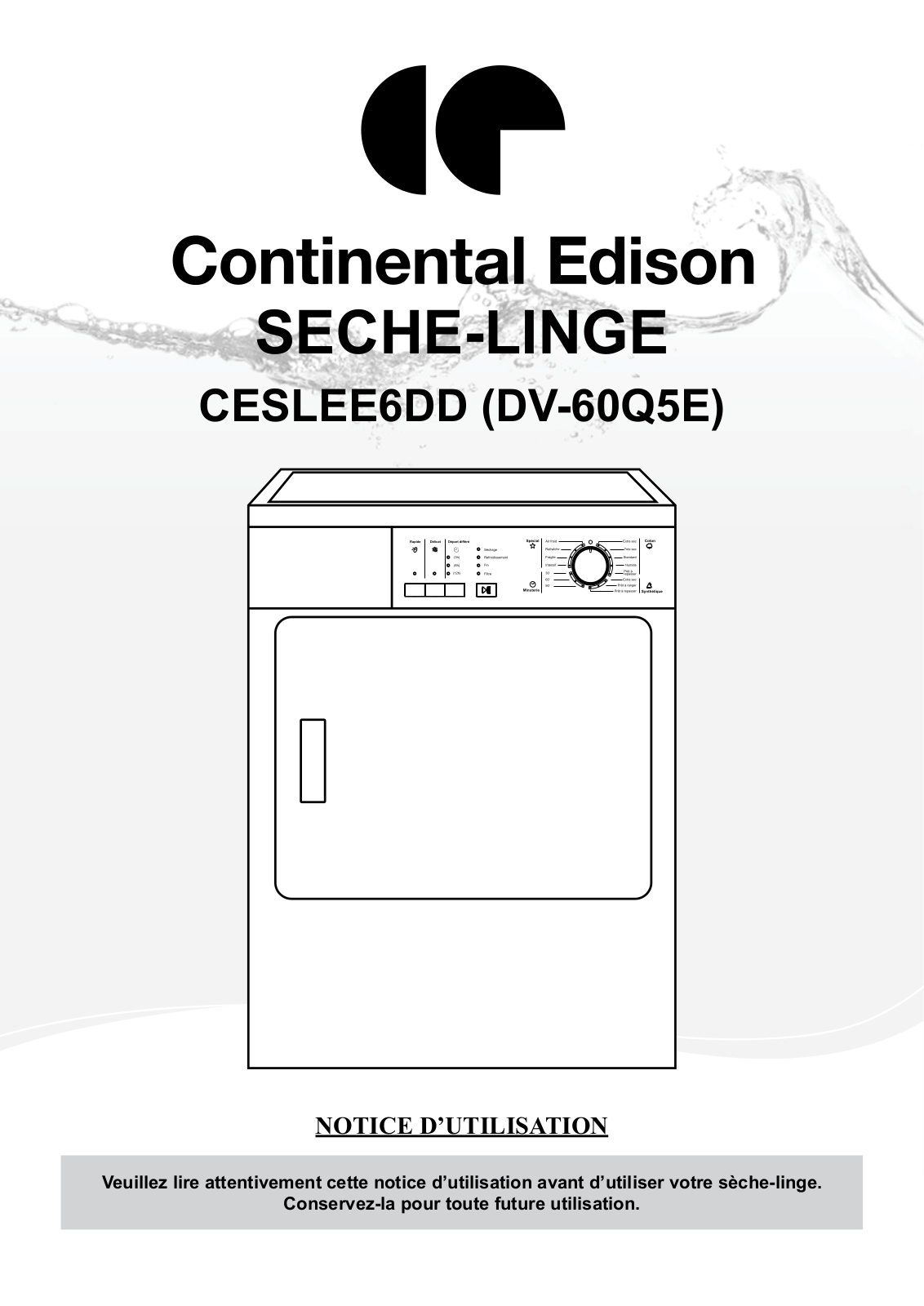 Continental edison CESLEE6DDB User Manual