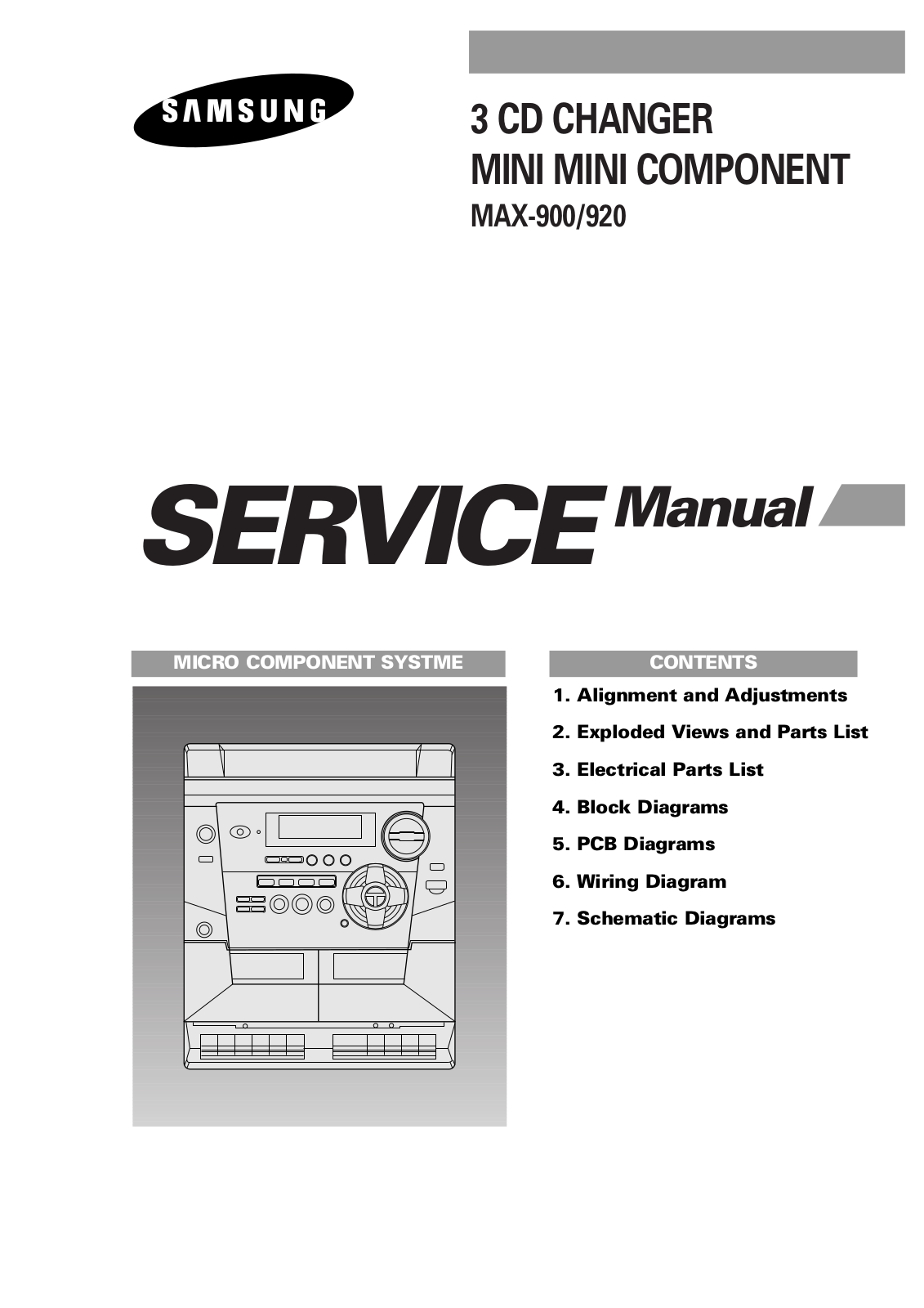 SAMSUNG MAX900TH Service Manual