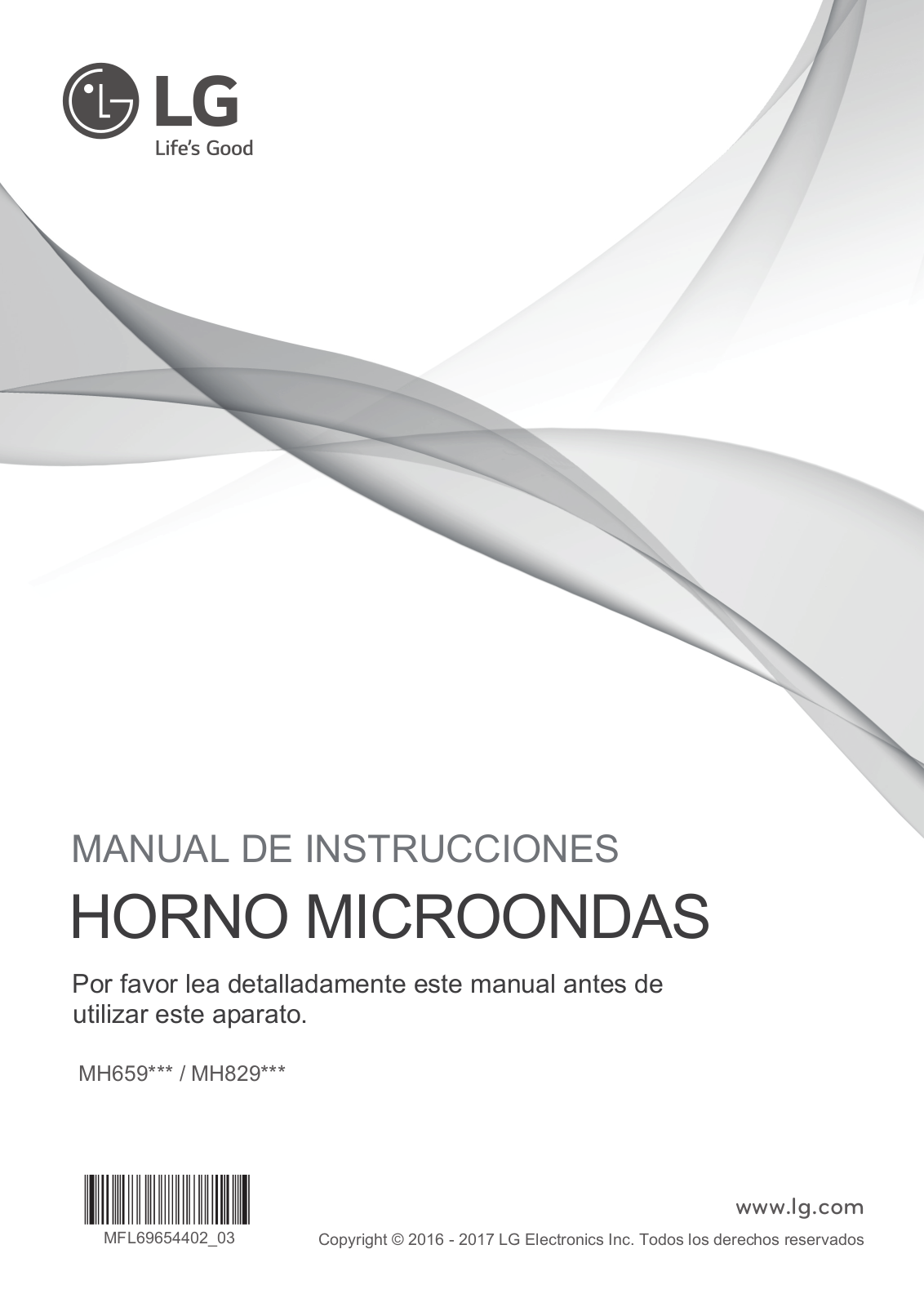 LG MH6596DIR user manuals