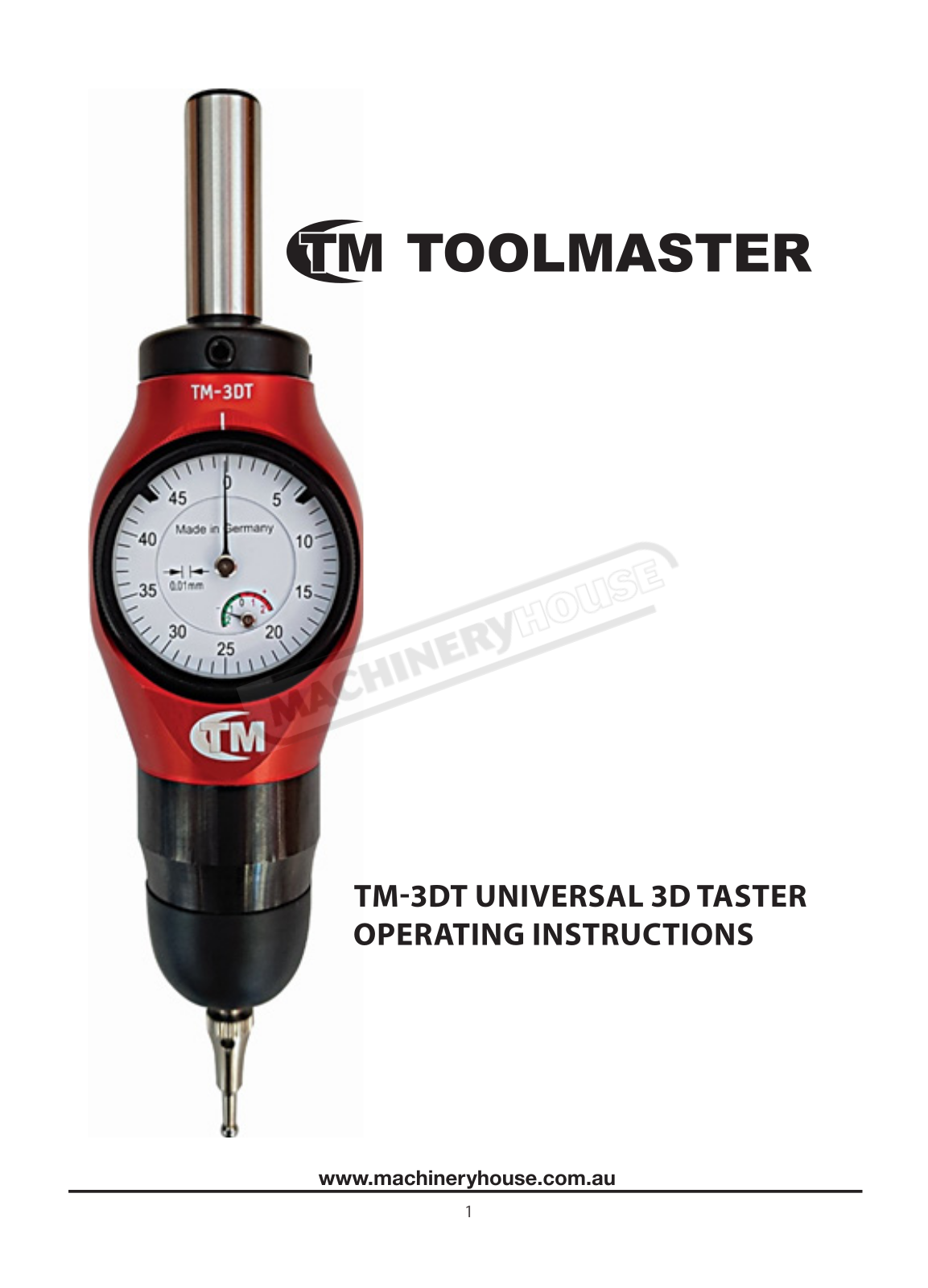 TOOLMASTER TM-3DT Instructions Manual - ManualMachine.com