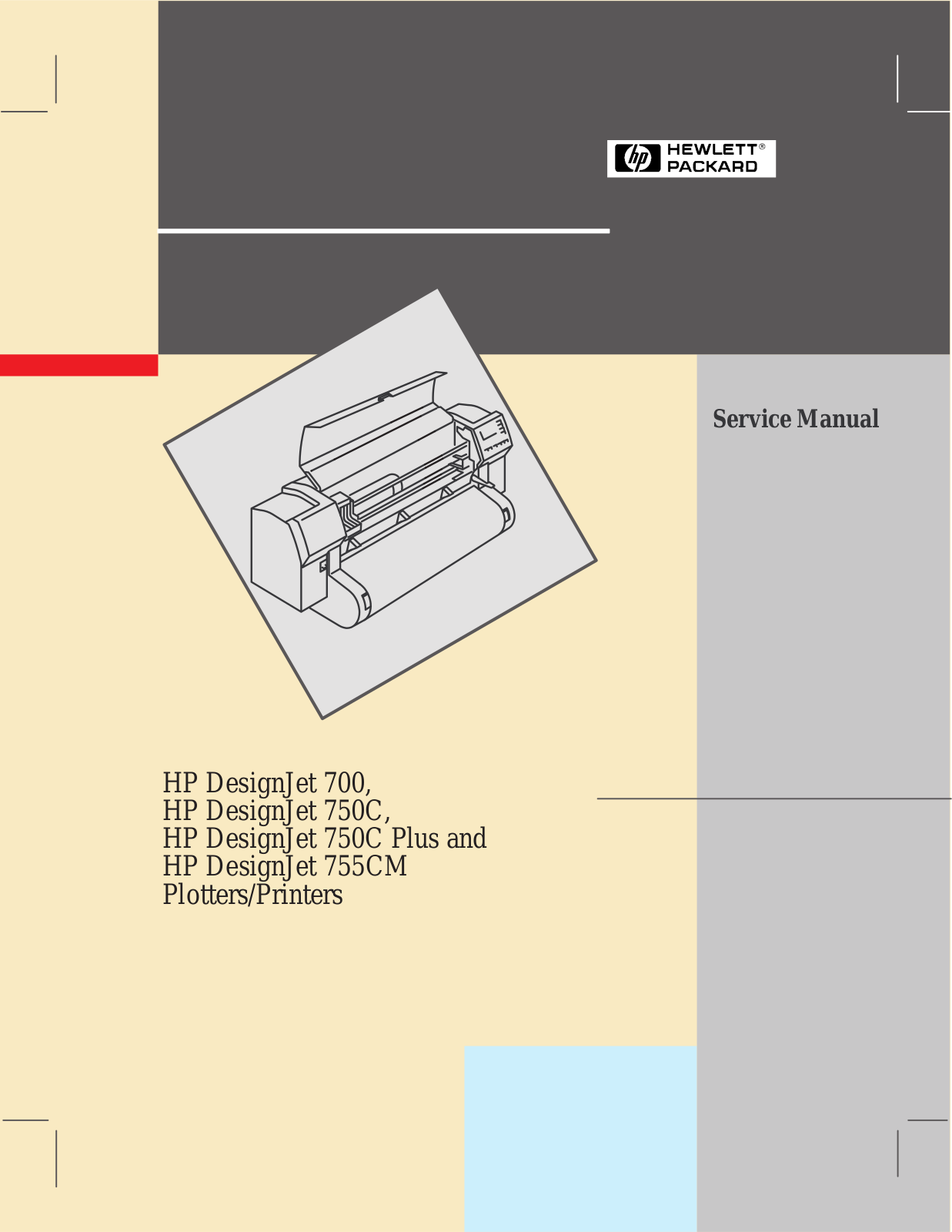 HP DesignJet 7xx Service Manual