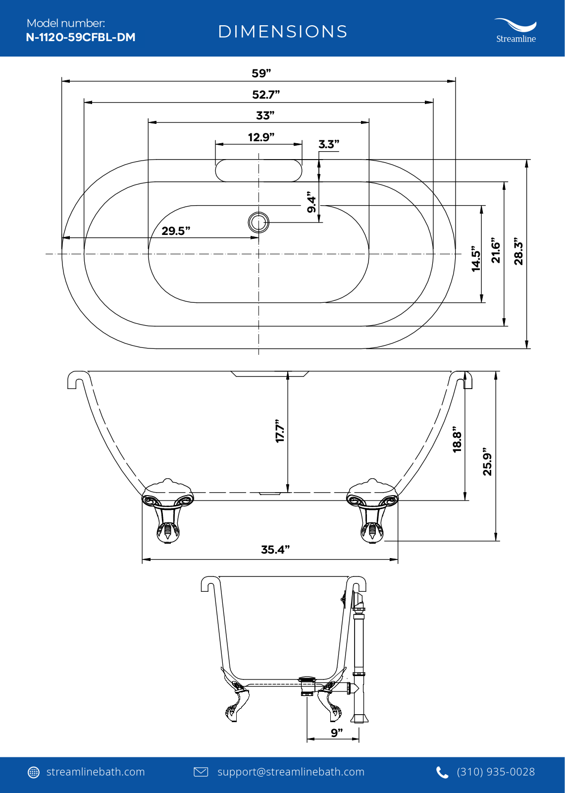 Streamline Bath SLBH8155 Specifications - ManualMachine.com