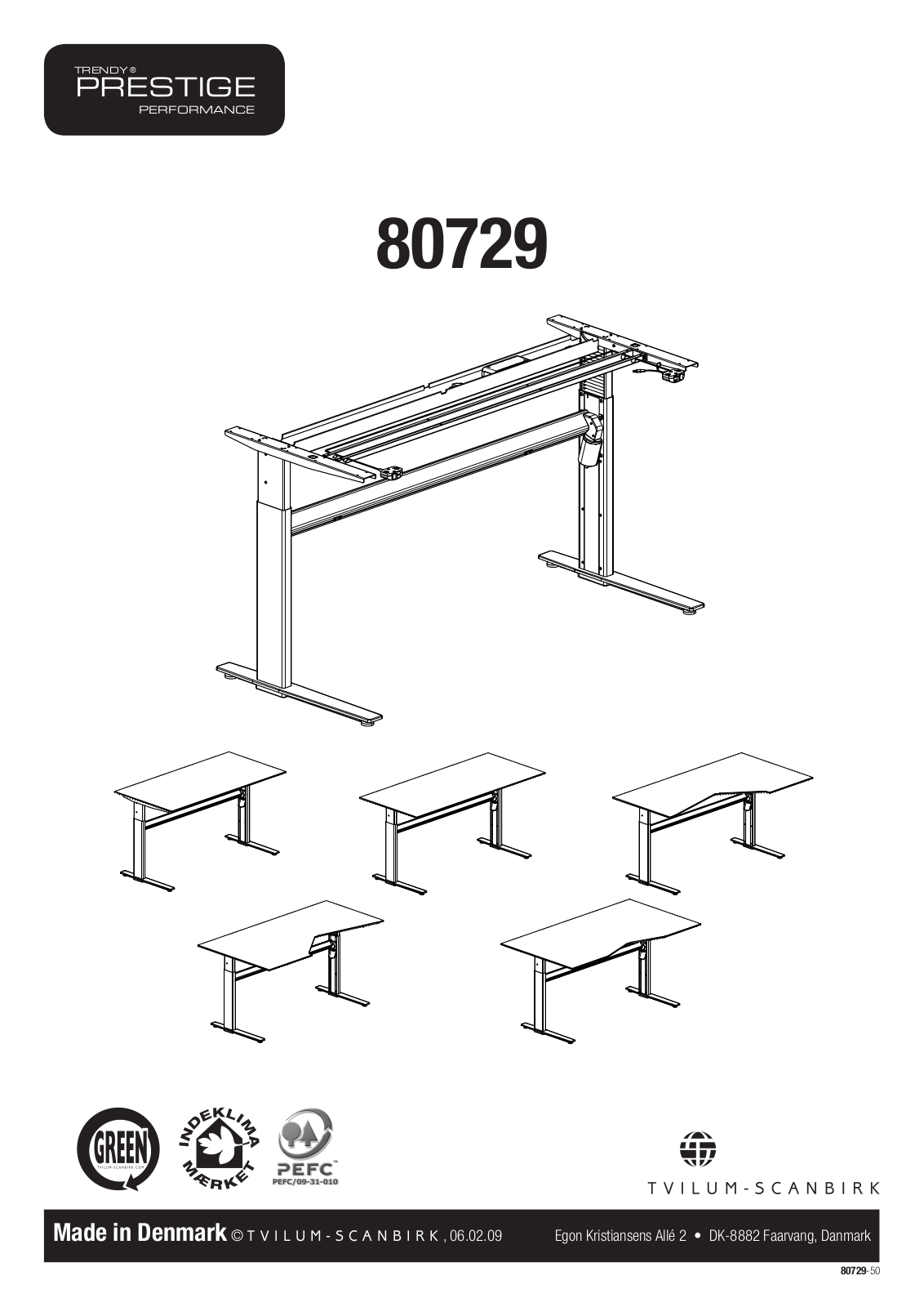 Tvilum 80729 User Manual