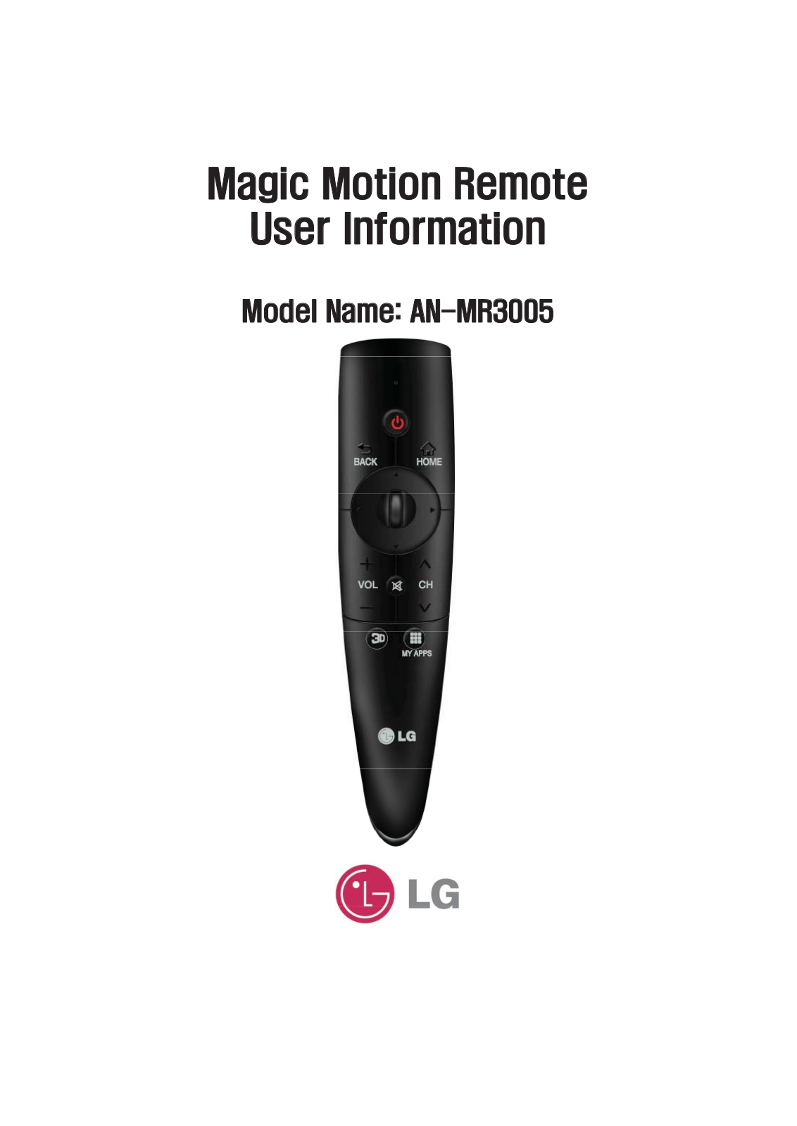 LG MR3005 User Manual