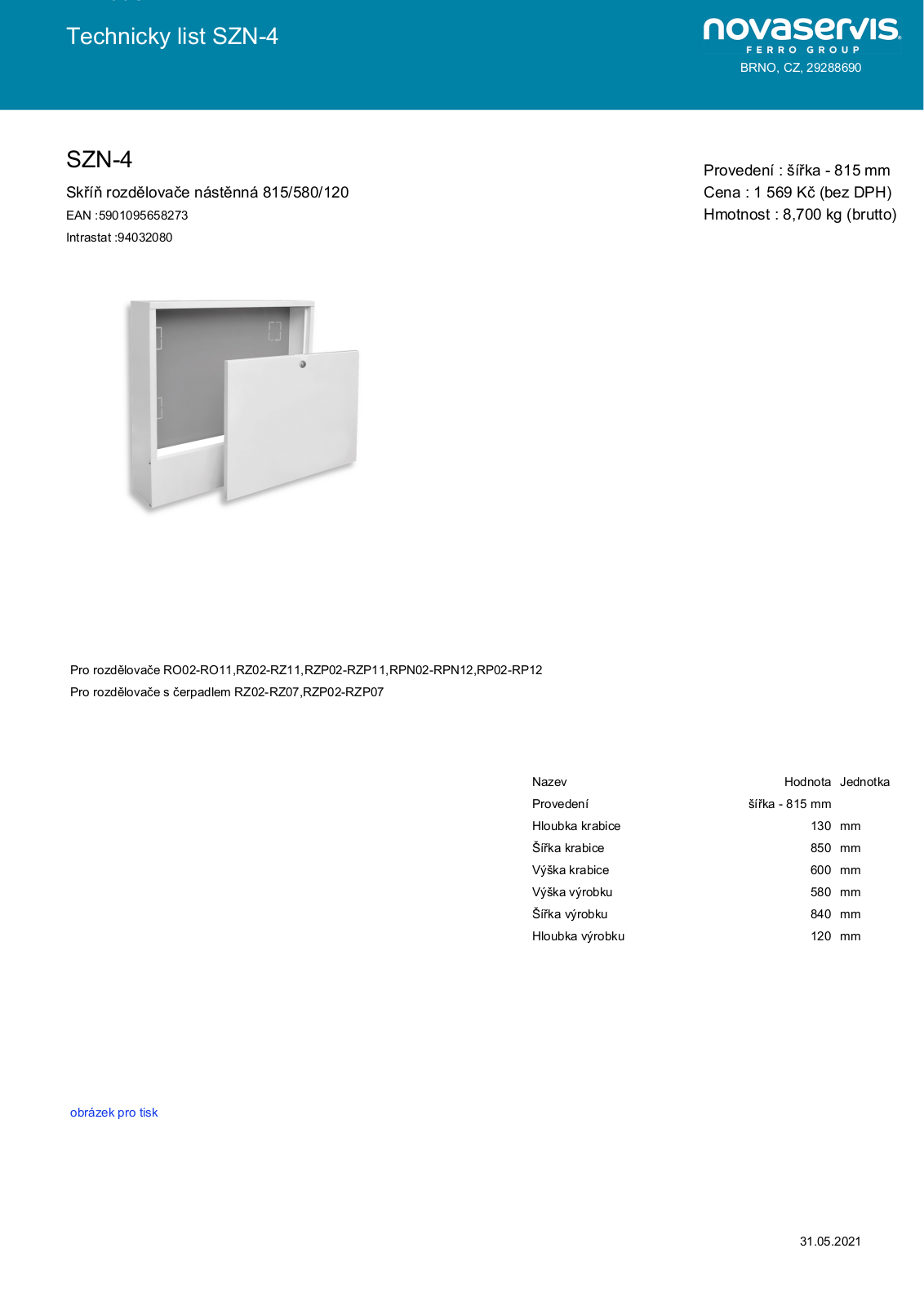 Novaservis SZN-4 User guide - ManualMachine.com