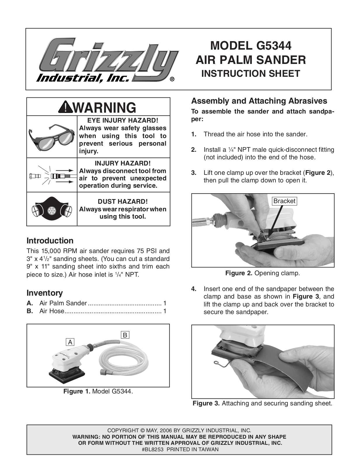 Grizzly g5344 User Manual