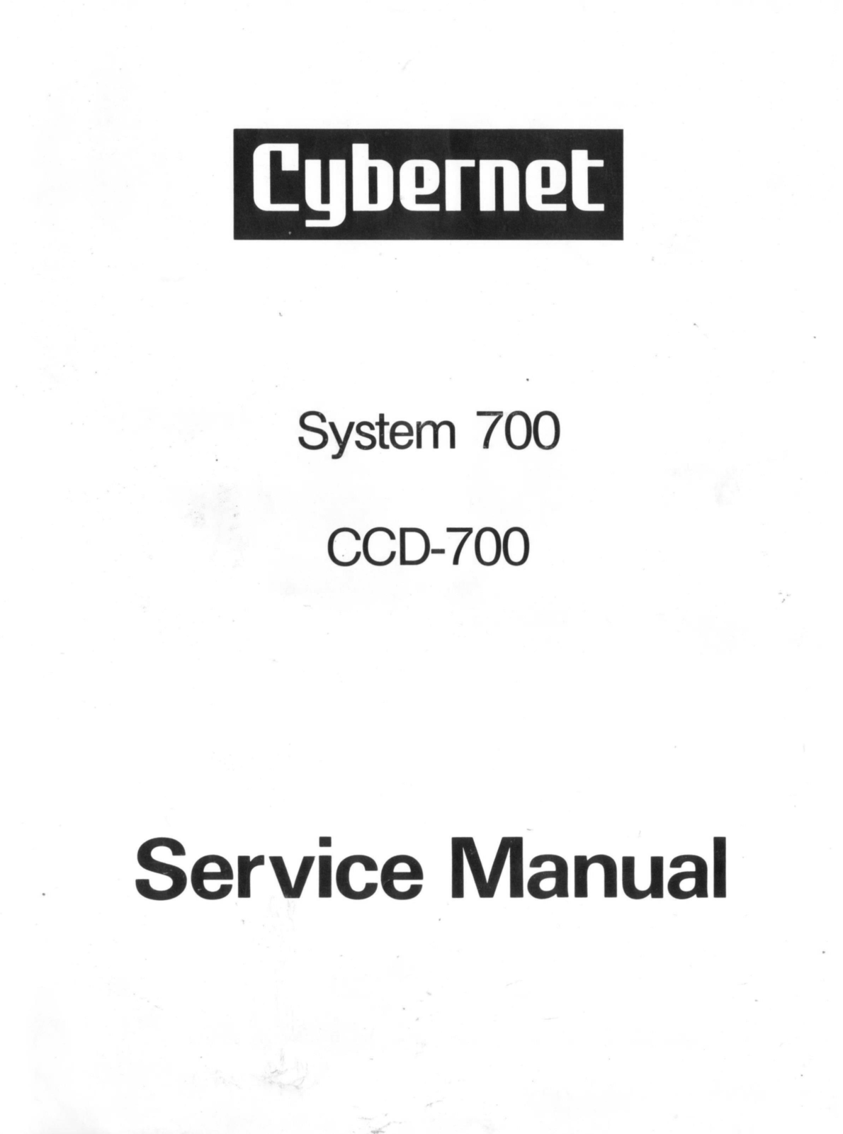 Cybernet CCD-700 Service Instructions - ManualMachine.com