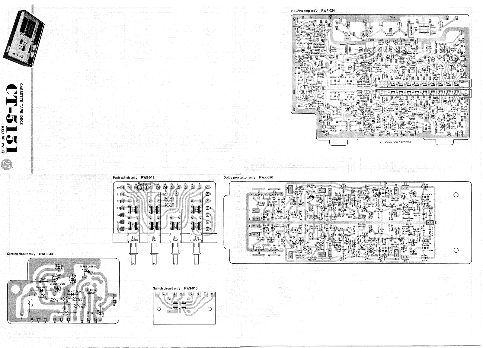 Pioneer CT-5151 Schematic