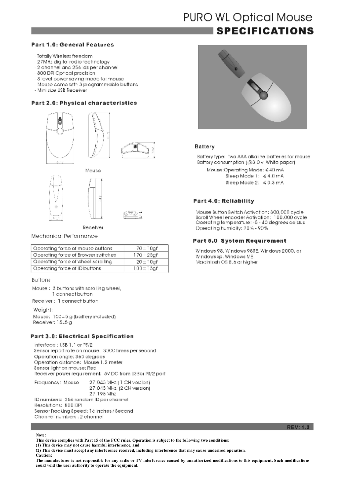 NORTEK PUROWL Users Manual