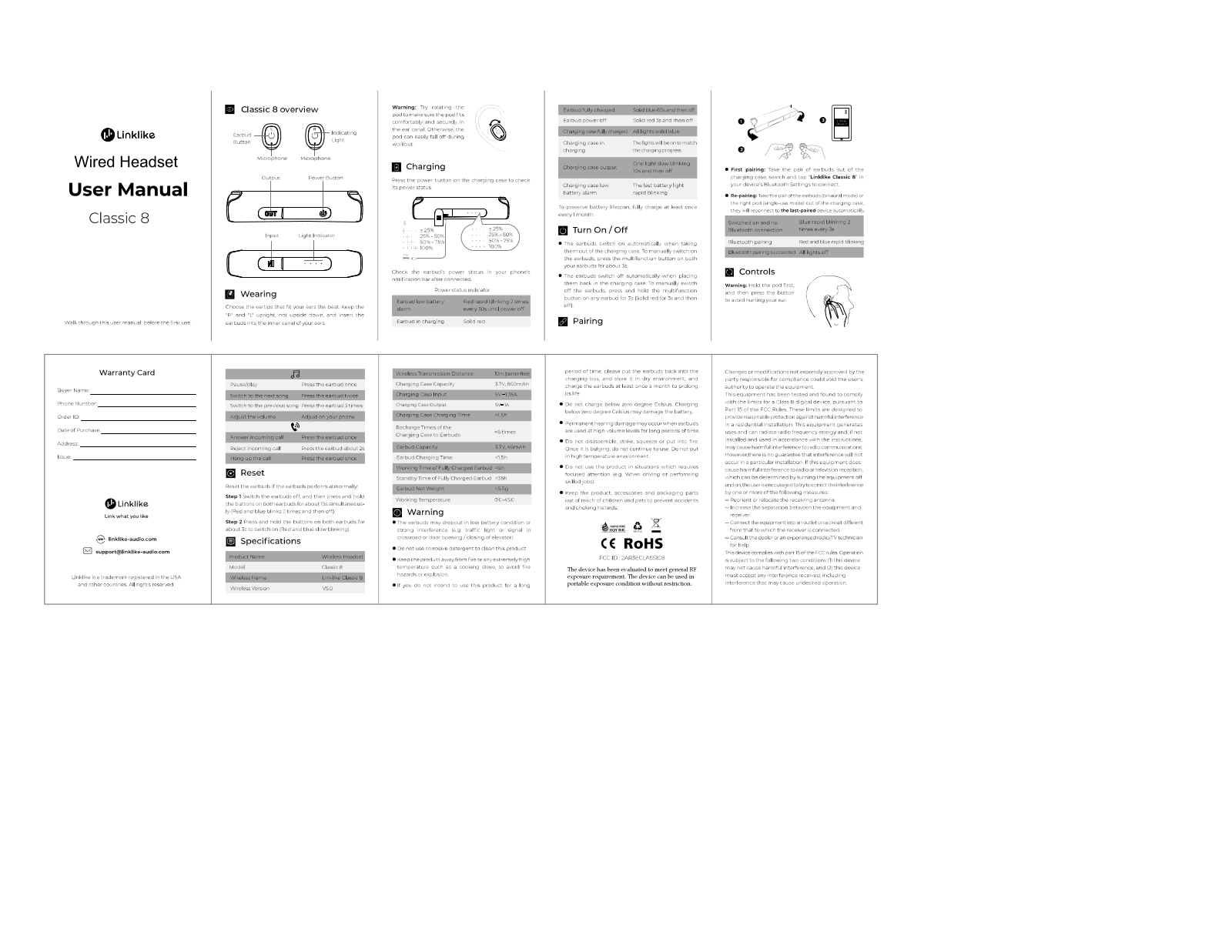 Linklike CLASSIC8 User Manual
