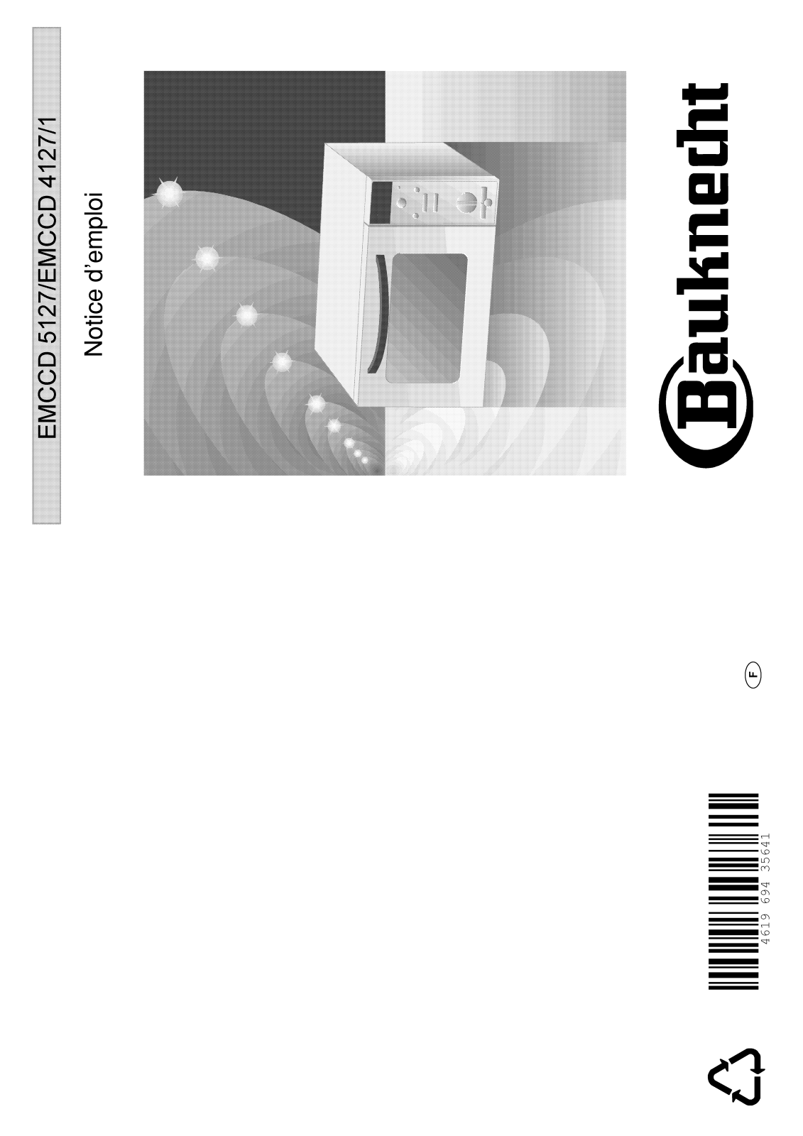 bauknecht EMCCD 4127/1, EMCCD 5127 User Manual