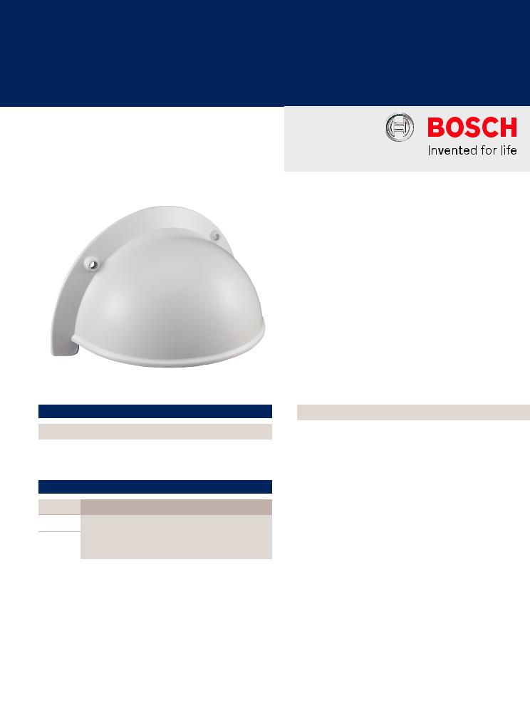 Bosch NDA-8000-WP Specsheet