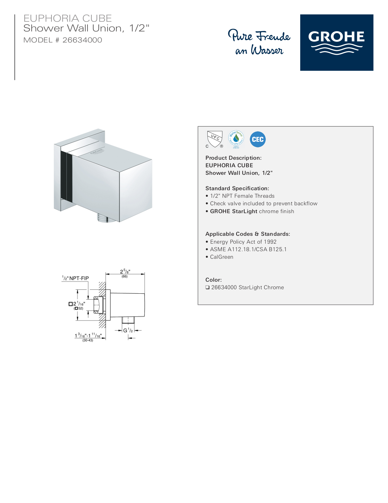 GROHE HBZM1183 Specifications - ManualMachine.com