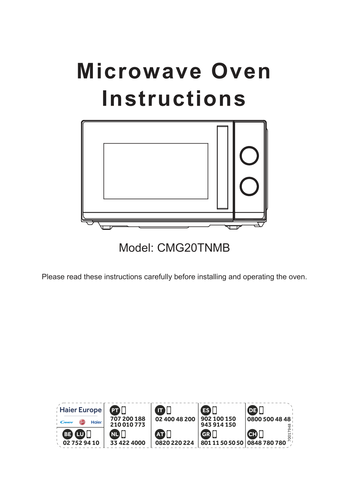 Candy CMG20TNMB User guide - ManualMachine.com