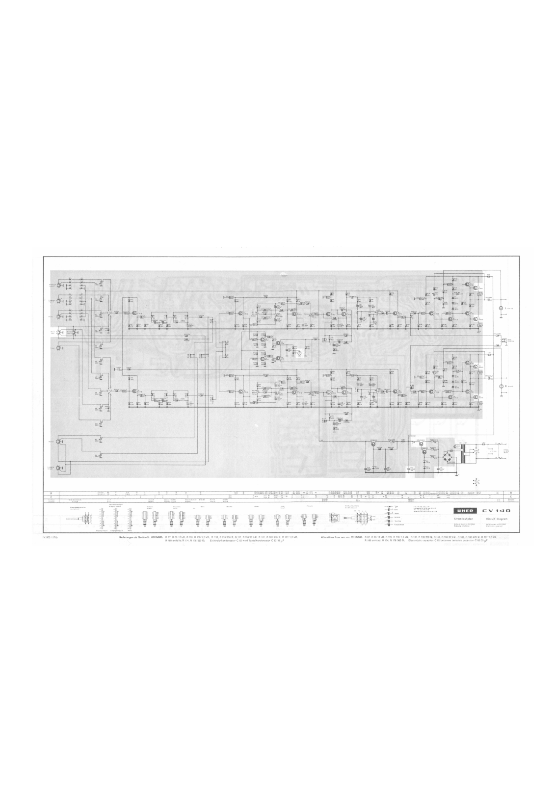 Uher CV-140 Schematic